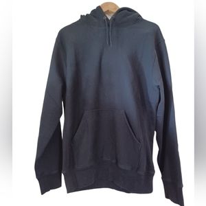 J. CREW Men's M Black Hoodie front Pocket